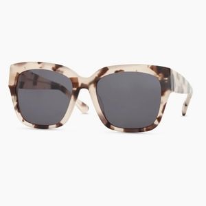 Quince Luna Polarized Acetate Sunglasses Color  Tan Tortoise  With Grey Frame